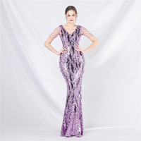 31660-S #2024 # commerce extérieur nouvelle industrie lourde perlée longue perlée soirée grosse dame robe grande taille robe Super taille