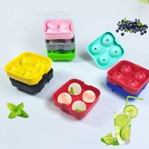 Stampi in Silicone <span class=keywords><strong>4</strong></span> /6/8/15/37 sfera in Silicone stampo per ghiaccio con coperchio in resina siliconica per la produzione di ghiaccio - Product Image 3