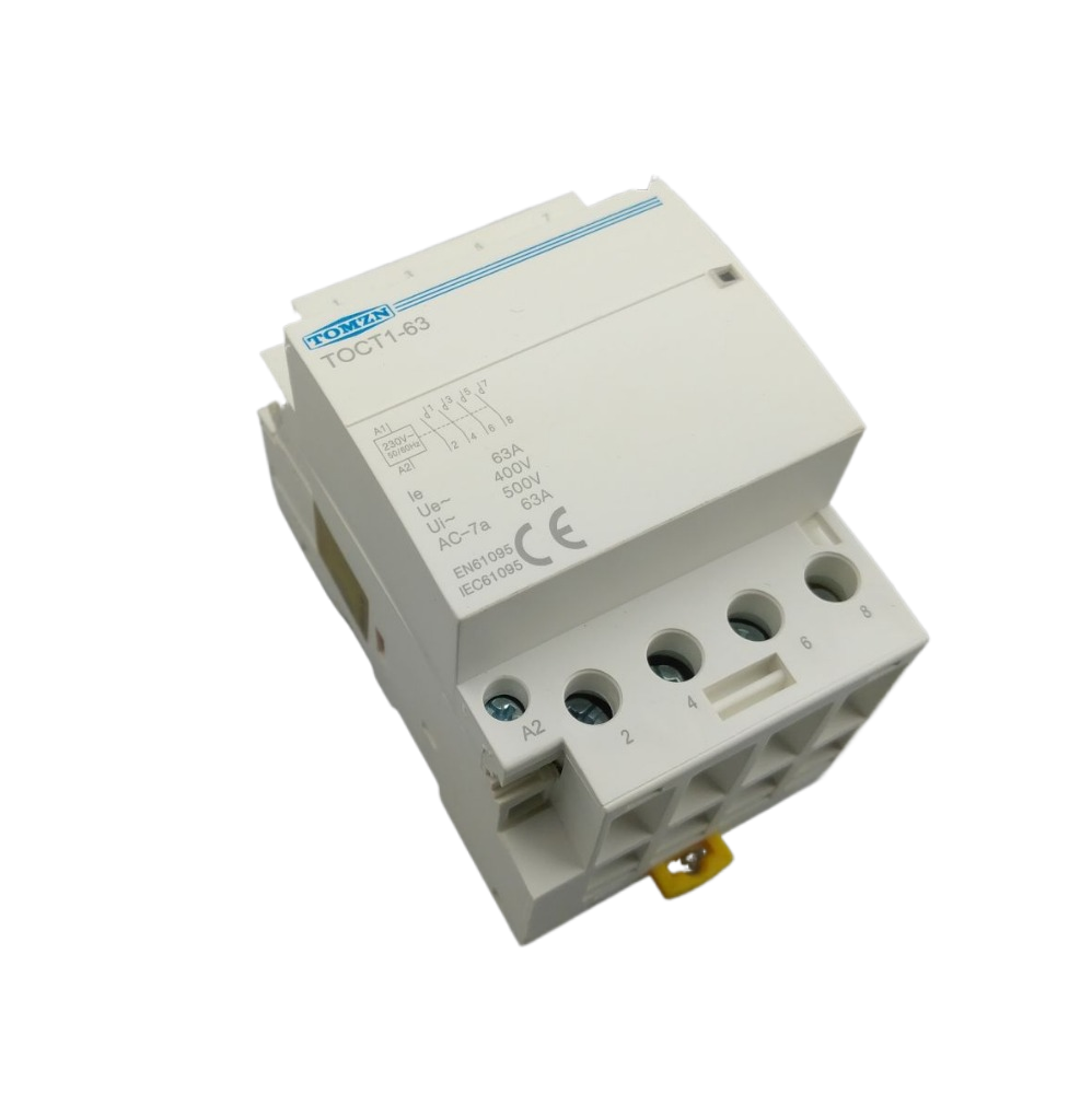 ct1 4p 63a 220v 400v ~ 50/60hz din导轨家用交流接触器4no