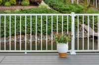 Clôture en aluminium en gros avec piquets verticaux en acier, écologique, étanche, pour extérieur, service de modélisation 3D disponible
