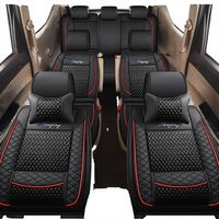 Ensemble de housses de siège de voiture en cuir de qualité supérieure, accessoire intérieur confortable pour véhicule utilitaire sport (VUS) 7 places entièrement universel, pour Mercedes Benz