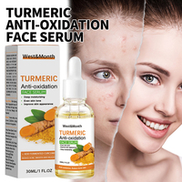 Vente en gros de sérum de soin du visage au curcuma hydratant en profondeur élimination des taches foncées uniformiser le teint sérum de visage au curcuma