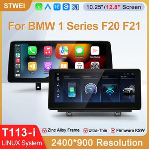 STWEI 2026 Nouvel écran fin Système Linux 12,8 pouces Résolution 2400x900 Pour BMW Série 1/2 M1 M2 F20 F21 CarPlay sans fil Auto KSW - Product Image 2