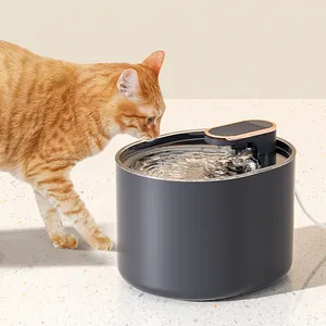 3l/96oz Automatic Pet Cat Dog Water Dispenser Plastic Smart Technology Oval Pet Bowls Feeders 5V FCC CE ROHS Novelty Bowls