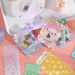 Porte-cartes photo DIY Xinghuaxuan, étui rigide transparent de 4 pouces pour cartes d'idols et photos Polaroid - Product Image 2