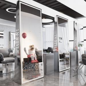 Miroir <span class=keywords><strong>de</strong></span> sol pleine longueur Art Déco <span class=keywords><strong>de</strong></span> qualité supérieure 2026 pour <span class=keywords><strong>salon</strong></span> <span class=keywords><strong>de</strong></span> <span class=keywords><strong>coiffure</strong></span>, grand miroir en verre pour maquillage et beauté - Product Image 2