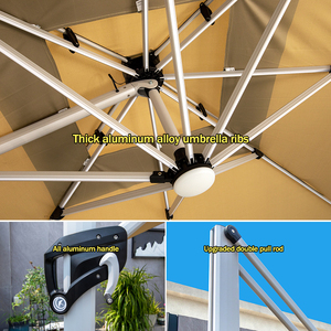 베스트셀러 방수 헤비 듀티 야외 파티오 비치 야드 가든 파라솔 및 받침대 - Product Image 3