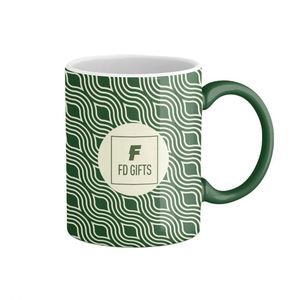 แก้วมัคเซรามิกสีขาวขนาด 11 ออนซ์ สำหรับพิมพ์ลายโลโก้ แก้วกาแฟเซรามิก ของขวัญโฆษณา - Product Image 1