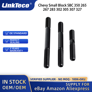 Linkteco đầu Stud bu lông Kit Tương thích với Chevy khối nhỏ SBC 350 265 267 283 302 305 307 327 134-4001 pce279.1001 134-4001 - Product Image 5