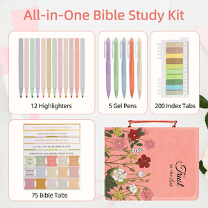 Bible Cover Book Carrying Case for Women With Handle Mothers Day Christian Gifts High Quality Custom Logo PU Leather Zipper <strong>Bag</strong> - Product Image 4