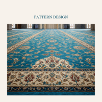Tapis de prière turc ottoman en laine pour mosquée, personnalisé de 6 mm à 15 mm pour grande salle de prière