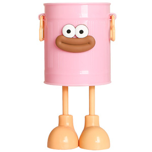 Creative Cartoon <b>Pen</b> Holder With Legs Red Pink <b>White</b> Metal Desk Organizer For Student Office Storage - Product Image 5