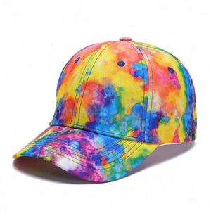 <b>Summer</b> Hip-hop Baseball Cap Tie-Dyed Cap for Men Women Outdoor Sunscreen Baseball Cap - Product Image 3