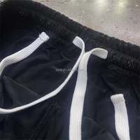 Shorts de sport en maille respirante à imprimé personnalisé, coupe ample, avec cordon de serrage et taille élastique, pour la course et la gym