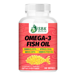 Productos de Tendencia: Cápsulas de Aceite de Pescado Omega 3 con Ácidos Grasos Omega 3 Totales y Aceite de Pescado que Favorece la Salud Cerebral y la Función de la Memoria EPA - Product Image 1