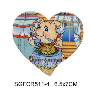 SGFCR511 Nam Châm Tủ Lạnh Bằng Gốm Hình Trái Tim - Product Image 5