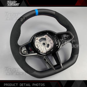 Volant en microfibre et fibre de carbone personnalisé pour <span class=keywords><strong>BMW</strong></span>, mise à niveau LCI, G20 G30 330i 330e 430i 440i 530i 540i 550i <span class=keywords><strong>740d</strong></span> 750i 840i - Product Image 5