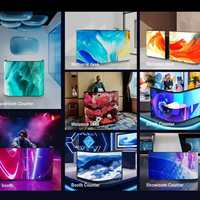 Pantalla LED Flexible P2.5 Plegable y Portátil para Cabina de DJ, Mesa de Soporte Plegable para Eventos