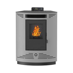 Mini estufa de esquina de 7KW, estufa de <span class=keywords><strong>pellets</strong></span> de leña de biomasa para interiores sin humo, estilo moderno con control remoto a la venta - Product Image 3