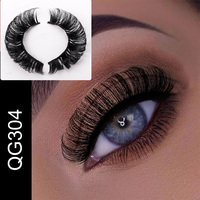 Yiernuo 3D 25mm Russian Volume Faux Mink Bulu Mata Palsu Vegan untuk Riasan Mata Bulu Mata Palsu Tebal