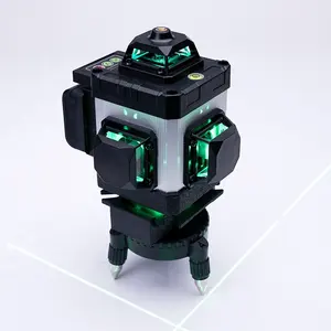 Portable 4d 16 line automatic rotating laser levels suppliers Self leveling 360 Multipurpose green Beam Cross Line Laser Level