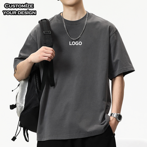 Camiseta de Manga Corta para Hombre, 100% Algodón, Talla Grande, Gruesa, Personalizable con Logotipo, OEM/ODM - Product Image 3