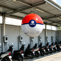 Boule extinctrice automatique à poudre sèche, boule anti-incendie auto-activante suspendue pour la maison, la voiture, le garage, approuvée CE
