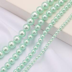 Cuentas de perlas de imitación gris Mineral de alta calidad Zhubi 4 6 8 10mm cuentas de perlas de vidrio redondas de buen grado para pulseras DIY - Product Image 5