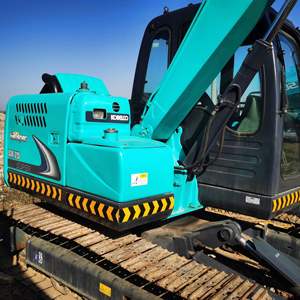 รถขุดไฮดรอลิก Kobelco SK75 7.5 ตัน มือสองคุณภาพสูง รถขุดขนาดเล็กที่เชื่อถือได้ พร้อมอุปกรณ์เสริมเบรกเกอร์ ทัมบ์ และอุปกรณ์เสริมเจาะดิน ได้รับการรับรองมาตรฐาน CE - Product Image 3
