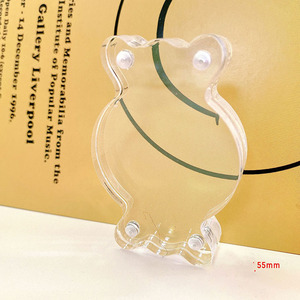 Tarjeta de foto de ladrillo transparente acrílico deporte tarjeta Protector Anime pantalla soportes de tarjetas magnéticas para regalos de decoración de escritorio - Product Image 3