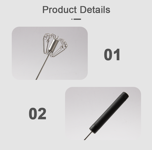 Outil de cuisine professionnel, <span class=keywords><strong>batteur</strong></span> à œufs <span class=keywords><strong>manuel</strong></span> semi-automatique, petit modèle en acier inoxydable avec poignée en plastique - Product Image 2