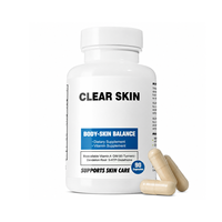 Capsules Clear Skin avec 5 HTP DIM Vitamine A et B5 pour la santé de la peau et l'équilibre hormonal 90 unités