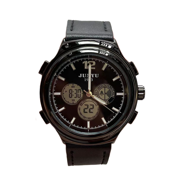 Chronograph Mens Wrist Fashion Casual Dual Watch Sports Watch Digital Analog Watch