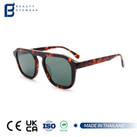 Lunettes de soleil vintage de luxe, monture carrée en écaille de tortue, pour hommes, haute qualité, logo personnalisé, style classique