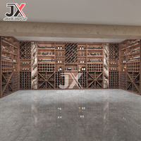 Étagères sur mesure, vitrines, clubs haut de gamme, bar, cave à vin rouge, vignobles, caves à vin, crémaillères à vin, design de magasin 3D