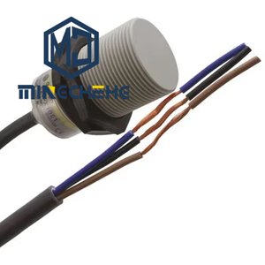 Sensor de Proximidad Inductivo de 3 Hilos CC E2F-X10E1 E2F-X5E1 NPN PNP NO NC Blindado Conexión por Tornillo IP67 Impermeable - Product Image 1