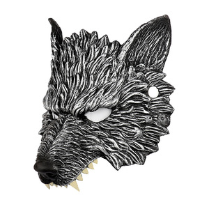 Usine <span class=keywords><strong>Nouveau</strong></span> Design Halloween Demi Visage <span class=keywords><strong>Loup</strong></span>-<span class=keywords><strong>Garou</strong></span> Voile Écologique Populaire Animal Voile pour Party Bar Danse - Product Image 5