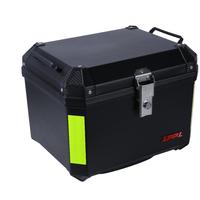 Vente directe en gros, boîte à bagages arrière antivol pour moto noire 48L en PP pour moto d'aventure