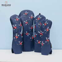 Couvertures de putter de club de golf en vrac au détail en gros de haute qualité accessoires de golf brodés personnalisés couvre-chefs de baril de golf