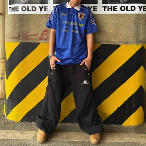 <span class=keywords><strong>T</strong></span>ùy Chỉnh Retro Phong Cách Cổ Điển Áo Nhanh Chóng Làm Khô Chống Nhăn <span class=keywords><strong>T</strong></span>ông Màu Xanh Mùa Hè Blokecore In Lỏng Phù Hợp - Product Image 4