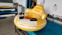 Flotteur de piscine électrique en forme de flamant rose avec tube d'eau gonflable à moteur alimenté par batterie pour la natation et les occasions de rivière