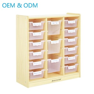 Feiyou maternelle enfants en bois <span class=keywords><strong>jouet</strong></span> armoire de <span class=keywords><strong>rangement</strong></span> Montessori armoire stockage <span class=keywords><strong>jouet</strong></span> étagère stockage organisateur armoires plateau en <span class=keywords><strong>plastique</strong></span> - Product Image 1