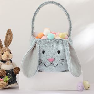 Venta al por mayor regalo de Pascua cubo huevos dulces bolsas de regalo de peluche de conejito de la cesta de Pascua - Product Image 2