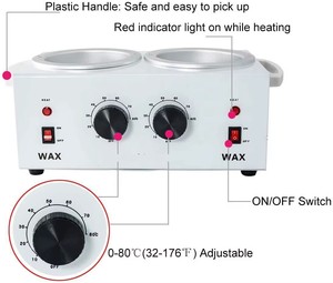 Hot Selling Double Pot Wax Warmer Heater Electric Professional Dual Pro Salon Hot <b>Paraffin</b> - Product Image 6