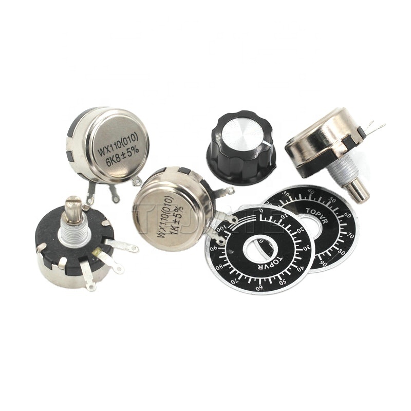 5-Piece B1K To B250K Sealed Audio Potentiometer – 15mm Shaft & 3-Pin (RV097KN Style)