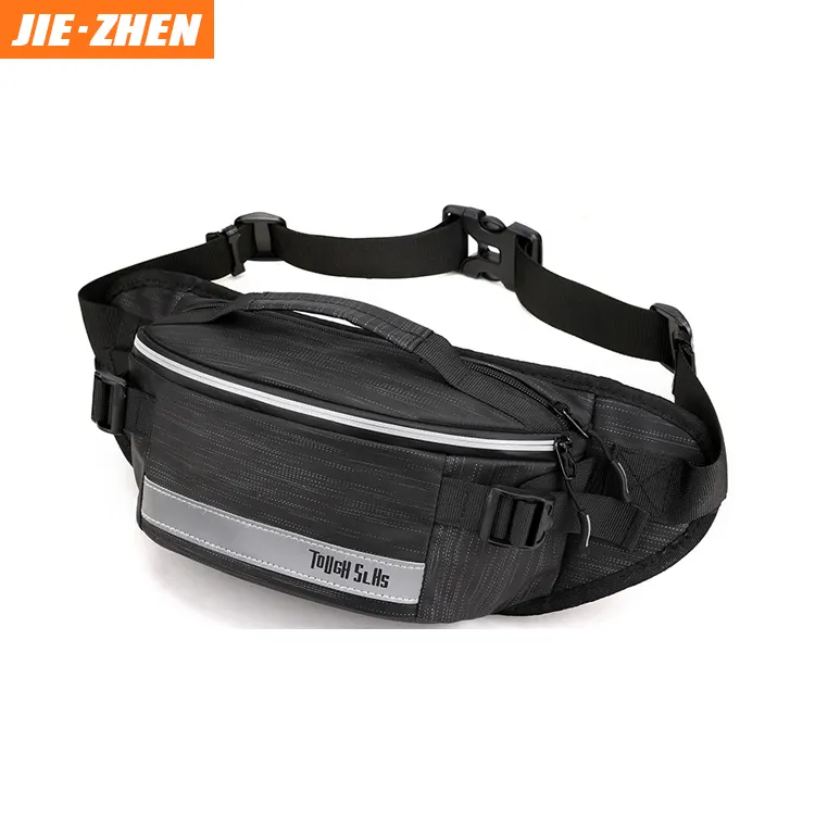 Wholesale lightweight running sport waterproof multi-layer practical reflective stripe Waist Pack Chest Bag for men