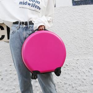 Valise de voyage personnalisée de 18 pouces pour enfants Bagage rigide à roulettes portable avec roulette design animal mignon pour les voyages scolaires - Product Image 1