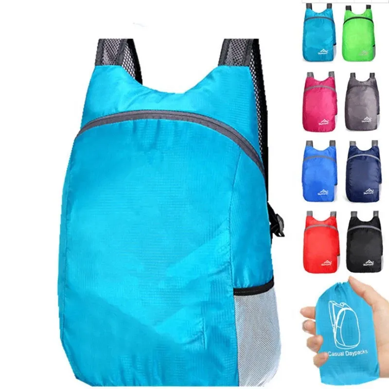 Promotion Leichter faltbarer Rucksack Tragbarer zusammen klappbarer Reise rucksack Wasserdichter zusammen klappbarer Rucksack
