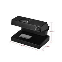 Détecteur de billets contrefaits portable UV IR avec écran LCD grossissant en plastique, compteur de devises 900 billets/min