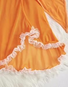 Высококачественная Удобная ночная рубашка, сексуальное интимное белье для женщин, удобное для кожи, кружевное украшение, ODM - Product Image 5